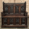 19th Century French Gothic Hall Bench