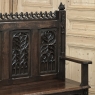 19th Century French Gothic Hall Bench