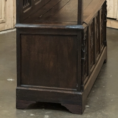 19th Century French Gothic Hall Bench