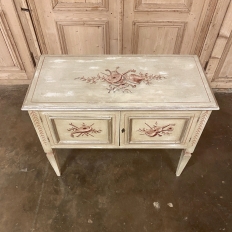 Antique Italian Neoclassical Hand-Painted Low Buffet ~ Console