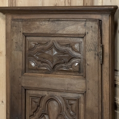 Antique Rustic Italian Piemontese Corner Cabinet