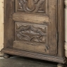 Antique Rustic Italian Piemontese Corner Cabinet