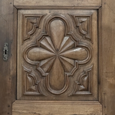 Antique Rustic Italian Piemontese Corner Cabinet