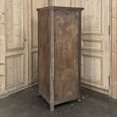 Antique Rustic Italian Piemontese Corner Cabinet