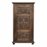 Antique Rustic Italian Piemontese Corner Cabinet