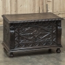 PAIR 19th Century French Gothic Revival Trunks ~ Blanket Chests