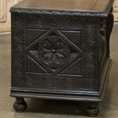 PAIR 19th Century French Gothic Revival Trunks ~ Blanket Chests