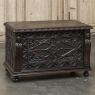 PAIR 19th Century French Gothic Revival Trunks ~ Blanket Chests