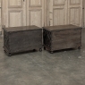 PAIR 19th Century French Gothic Revival Trunks ~ Blanket Chests