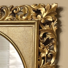 19th Century Italian Hand-Carved Giltwood Mirror ca. 1890