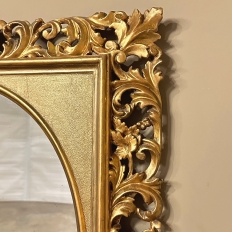 19th Century Italian Hand-Carved Giltwood Mirror ca. 1890