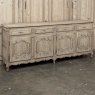 Grand Antique Country French Buffet in Stripped Oak