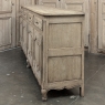 Grand Antique Country French Buffet in Stripped Oak