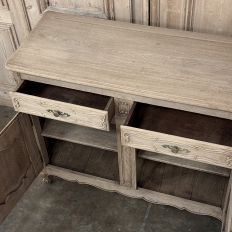 Grand Antique Country French Buffet in Stripped Oak