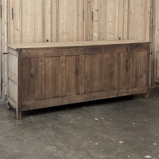 Grand Antique Country French Buffet in Stripped Oak