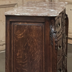 19th Century French Louis XIV Marble Top Commode ~ Chest of Drawers