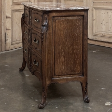 19th Century French Louis XIV Marble Top Commode ~ Chest of Drawers