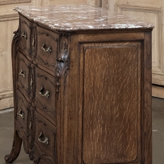 19th Century French Louis XIV Marble Top Commode ~ Chest of Drawers