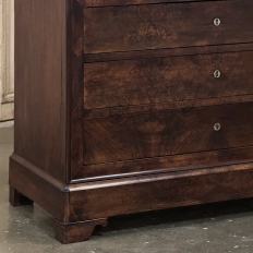 19th Century French Louis Philippe Period Mahogany Marble Top Commode