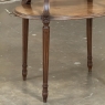 Antique French Louis XVI Walnut 2-Tiered Tea Table