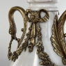 Pair Antique French Empire Cararra Marble and Bronze Cassolettes ~ Mantel Urns