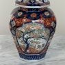 Pair 19th Century Meiji Period Japanese Imari Lidded Urns