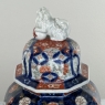 Pair 19th Century Meiji Period Japanese Imari Lidded Urns