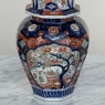 Pair 19th Century Meiji Period Japanese Imari Lidded Urns