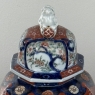 Pair 19th Century Meiji Period Japanese Imari Lidded Urns