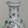 Pair Antique Chinese Hand-Painted Porcelain Bud Vases