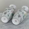 Pair Antique Chinese Hand-Painted Porcelain Bud Vases