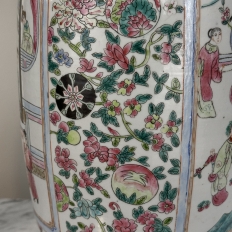 Pair 19th Century Hand-Painted Chinese Vases