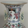 Pair 19th Century Hand-Painted Chinese Vases