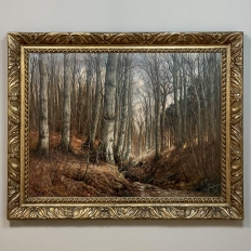 Antique Framed Oil Painting on Canvas dated 1930