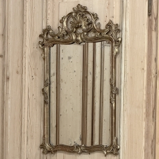 Antique Italian Carved Giltwood Baroque Style Mirror