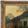 Antique Framed Oil Painting on Canvas by Omer Coppens (1864–1926)