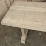 Antique Stripped Oak Rustic European Trestle Table ~ Dining Table