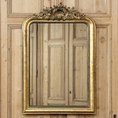 19th Century French Napoleon III Period Giltwood Mirror