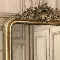 19th Century French Napoleon III Period Giltwood Mirror