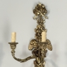 Pair Antique French Louis XVI Bronze Wall Sconces