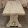 Antique Stripped Oak Rustic European Trestle Table ~ Dining Table