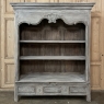 18th Century French Country Louis XIV Open Whitewashed Bookcase ~ Bibliotheque