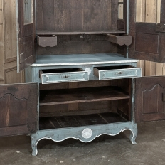 18th Century Country French Painted Bookcase ~ China Buffet