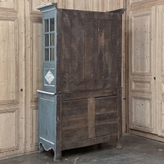 18th Century Country French Painted Bookcase ~ China Buffet