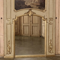 Trumeau ~ 19th Century French Louis XV Painted and Gilded