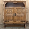 Antique Gothic Raised Cabinet ~ Linen Press