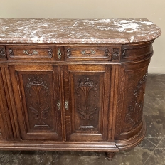 19th Century French Neoclassical Louis XVI Marble Top Buffet ~ Credenza