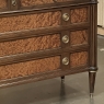 Antique French Louis XVI Mahogany Commode ~ Chest of Drawers with Carrara Marble