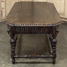 19th Century French Renaissance Library Table