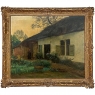 Antique Framed Oil Painting on Canvas by Omer Coppens (1864–1926)